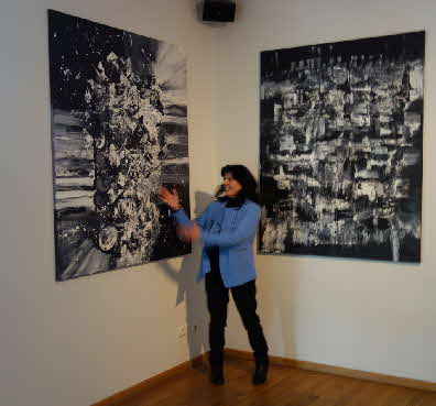 Ausstellung in der Kunstgalerie der Tanzschulen Saumweber-Fischer in Pforzheim