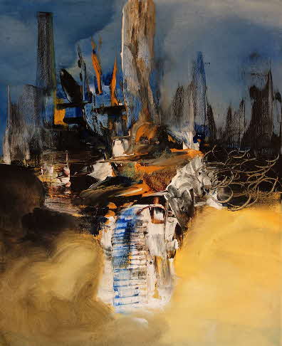 In the city 50 x 60 cm 2019
