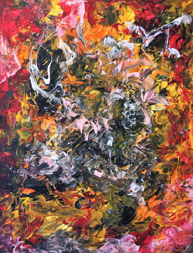 On fire 80 x 60 cm 2018