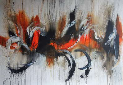 Open Fire 100x70 cm 2019